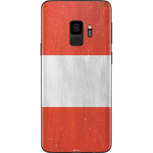 Distressed Austria Flag Galaxy S9 Skin
